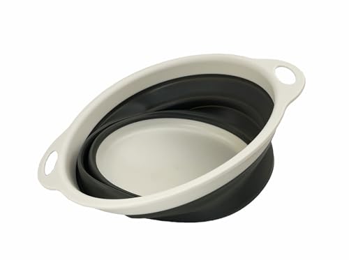 SAMMART 2.6L (0.68 Gallon) Collapsible Tub - Foldable Dish Tub - Portable Washing Basin - Space Saving