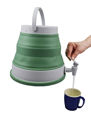 SAMMART 6L (1.6 Gallon) Portable Water Carrier,Collapsible Water Container, Emergency Cube Water Carrier, Outdoor Water Storage for Camping Hiking Climbing Backpacking