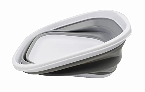 SAMMART 10L (2.6 Gallons) Collapsible Tub - Foldable Dish Tub - Portable Washing Basin - Space Saving Plastic Washtub