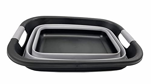 SAMMART 25L (6.6 Gallon) Collapsible Laundry Basket/Tub - Foldable Storage Container/Organizer, Water Capacity: 20L