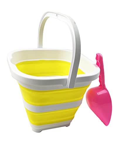 SAMMART 5L (1.3 Gallon) Collapsible Rectangular Handy Basket/Bucket