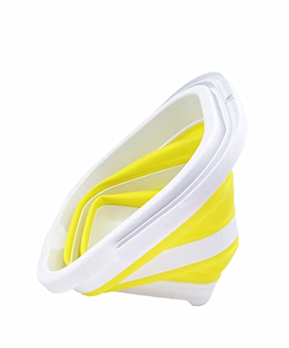 SAMMART 5L (1.3 Gallon) Collapsible Rectangular Handy Basket/Bucket