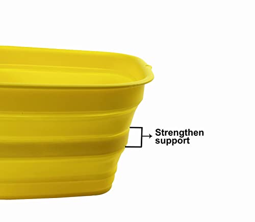 SAMMART 15L (3.9 gallons) Collapsible Plastic Washing Tub - Foldable Washtub - Portable Washing Basin - Space Saving Easy Storage