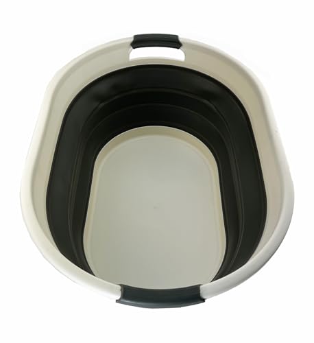 SAMMART 39L (10.3 gallons) Collapsible Plastic Laundry Basket - Foldable Washing Tub - Easy Storage & Pop Up Saving