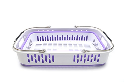 SAMMART Collapsible Plastic Laundry Basket - Foldable Pop Up Storage Container/Organizer - Portable Washing Tub - Space Saving Hamper/Basket