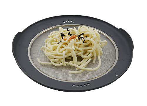 SAMMART Stainless Steel Colander Strainer Plates, Self-draining Fruit/Cold Noodles Dishes