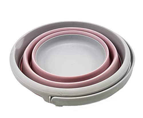 SAMMART 5.5L (1.4 Gallon) Collapsible Plastic Bucket - Foldable Round Tub - Portable Fishing Water Pail - Space Saving Outdoor Waterpot