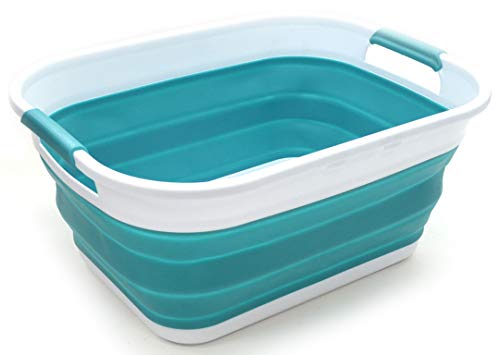 SAMMART 17.5L (4.6 Gallon) Collapsible/Foldable/Pop Up/Portable Washing Tub, Water Capacity 13.5L/3.5 Gallon