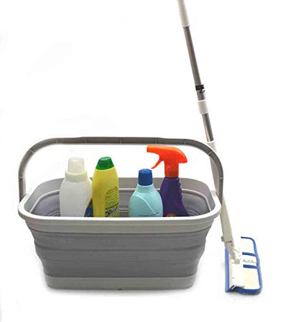 SAMMART 11.6L (3.06 Gallon) Collapsible Rectangular Handy Basket/Bucket
