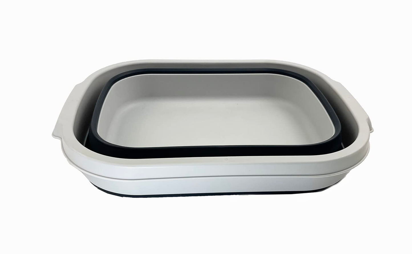 Collpasible 13L (3.4 Gallon) Collapsible Rectangular Tub/Washing tub (Grey/Slate Grey)