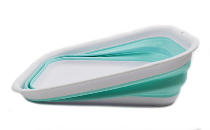 SAMMART 12L (3.17 Gallon) Collapsible Tub - Foldable Dish Tub - Portable Washing Basin - Space Saving Plastic Washtub