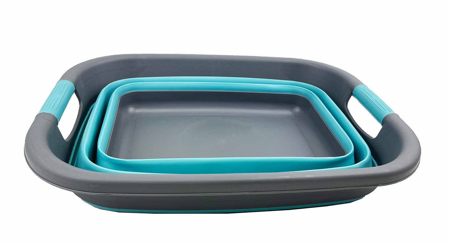 SAMMART 25L (6.6 Gallon) Collapsible Laundry Basket/Tub - Foldable Storage Container/Organizer, Water Capacity: 20L