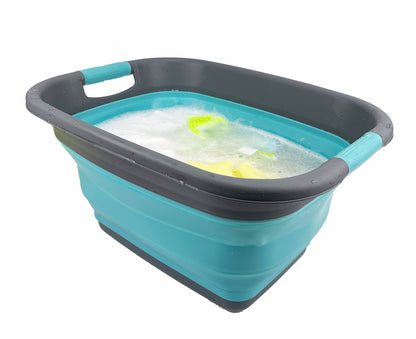 SAMMART 25L (6.6 Gallon) Collapsible Laundry Basket/Tub - Foldable Storage Container/Organizer, Water Capacity: 20L