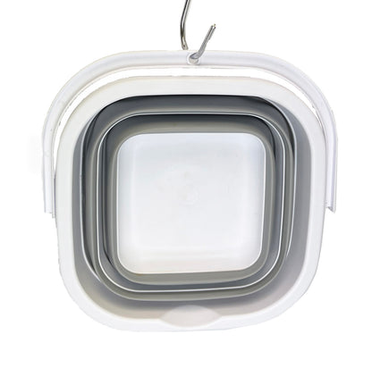 SAMMART Combo Collapsible Dish Drainer with Bucket - Space Saving, Camping Set, Picnic Set, Indoor or Outdoor use, Foldable Storage.