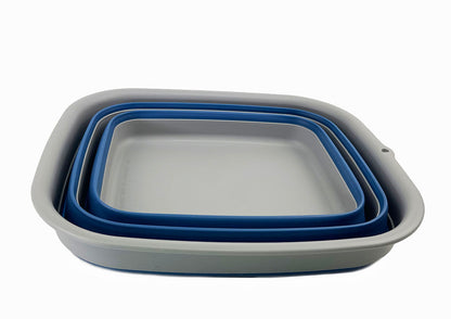 SAMMART 15L (3.9 gallons) Collapsible Plastic Washing Tub - Foldable Washtub - Portable Washing Basin - Space Saving Easy Storage