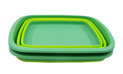 SAMMART 10L (2.6 gallons) Collapsible Plastic Washing Tub-Foldable Tub-Portable Washing Basin/Washtub-Space Saving Outdoor Pop up