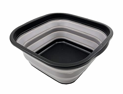 SAMMART 5.5L (1.4 Gallons) Collapsible Tub - Foldable Dish Tub - Portable Washing Basin - Space Saving Plastic Washtub