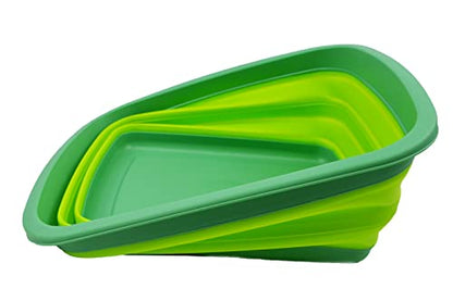 SAMMART 10L (2.6 gallons) Collapsible Plastic Washing Tub-Foldable Tub-Portable Washing Basin/Washtub-Space Saving Outdoor Pop up