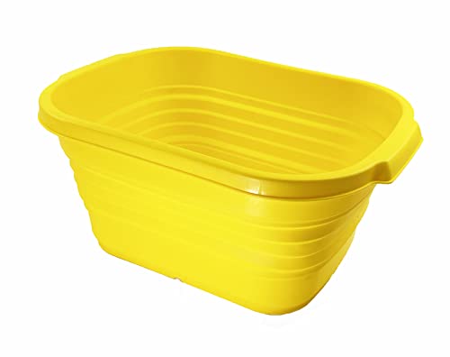 SAMMART 13L (3.4 Gallons) Collapsible Tub - Portable Outdoor Picnic Basket - Space Saving Storage Container
