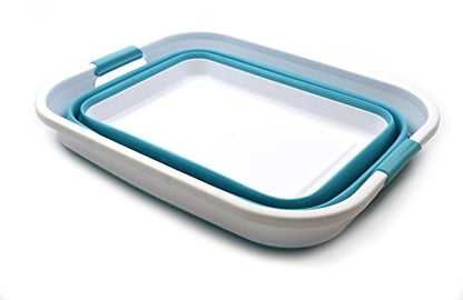 SAMMART 41L (10.8 gallon) Collapsible Plastic Laundry Basket - Foldable Pop Up Storage Container/Organizer - Portable Washing Tub - Space Saving