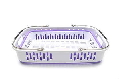 SAMMART Collapsible Plastic Laundry Basket - Foldable Pop Up Storage Container/Organizer - Portable Washing Tub - Space Saving Hamper/Basket